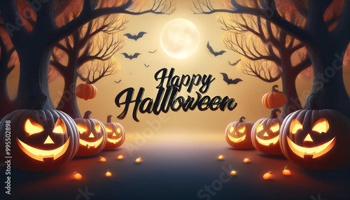 Halloween Night in the Pumpkin Patch