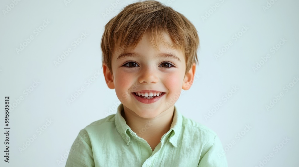 The Smiling Happy Young Boy The Smiling Happy Young Boy