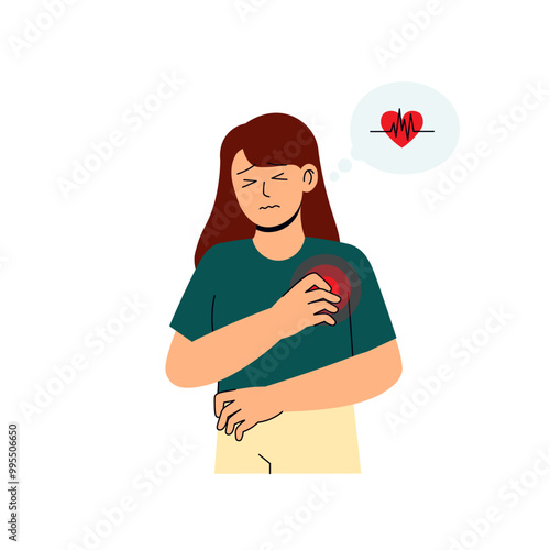 Woman Cholera Symptoms 1 Rapid Heart Rate