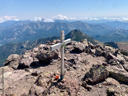 Vue du sommet de la Paglia Orba en Corse