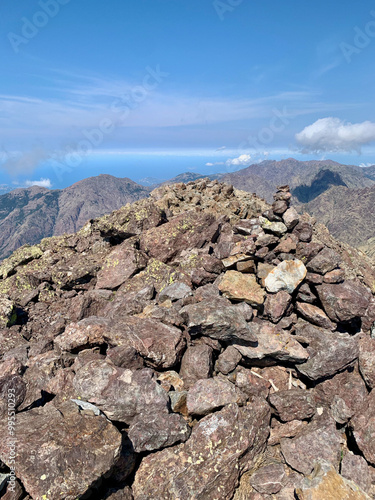 Vue du sommet de la Paglia Orba en Corse