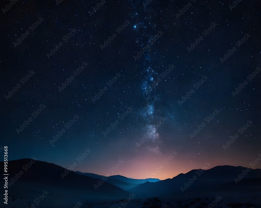 Fototapeta premium Starry Milky Way Galaxy Background 