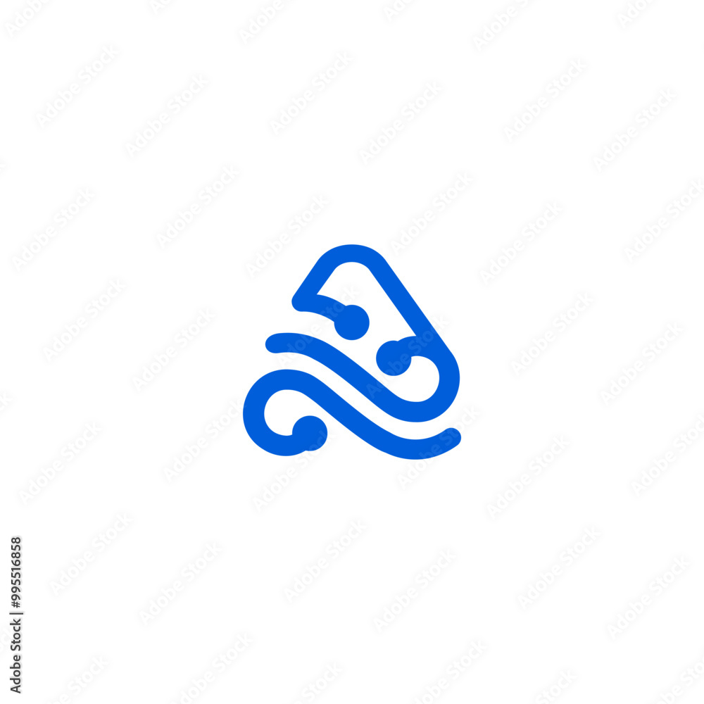 Letter A abstract digital technology network, global solution, logo design template. Letter A abstract digital technology network, global solution, logo design template.