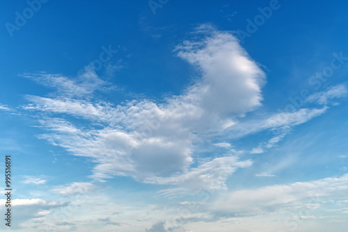 Summer clouds on Lake Peipsi, Pskov region