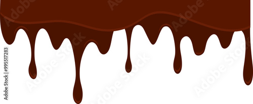 Melted Chocolate Corner Border