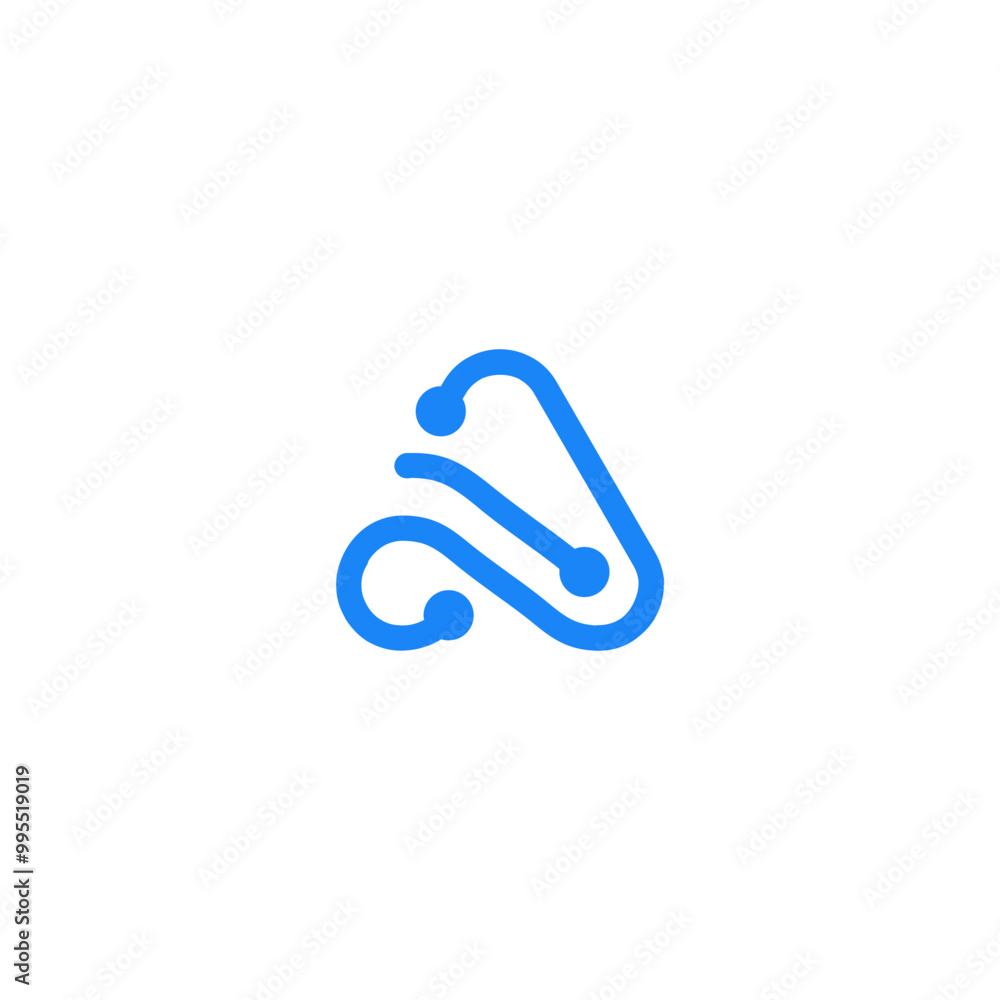 Letter A tech digital technology network, global solution, logo design template. Letter A tech digital technology network, global solution, logo design template.