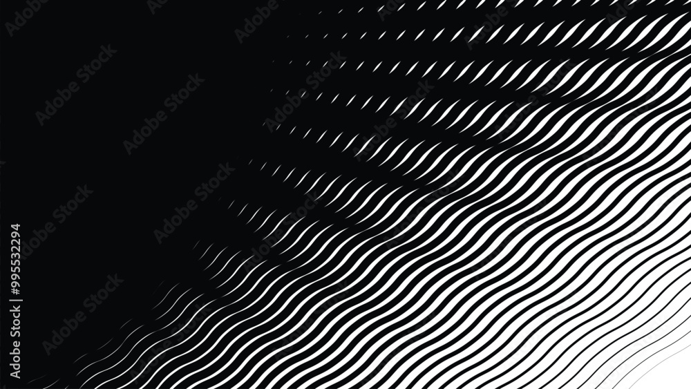 Black and white wave lines abstract background for backdrop or presentation Black and white wave lines abstract background for backdrop or presentation