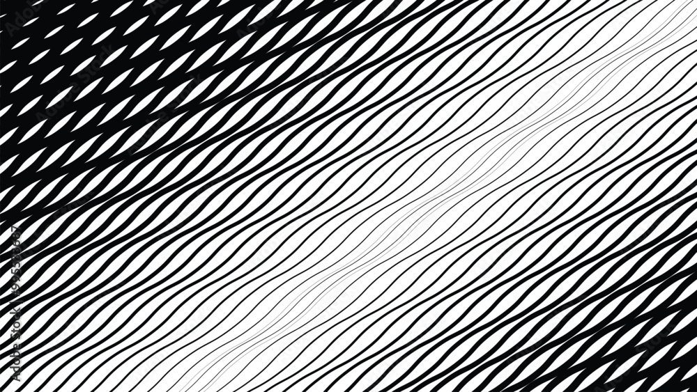 Black and white wave lines abstract background for backdrop or presentation Black and white wave lines abstract background for backdrop or presentation