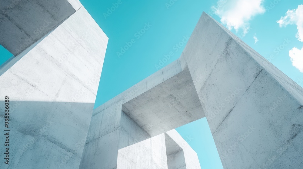 The Concrete Structure Against Sky The Concrete Structure Against Sky