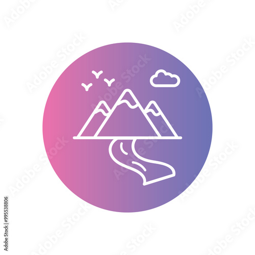 River vector icon stoct illustration photo