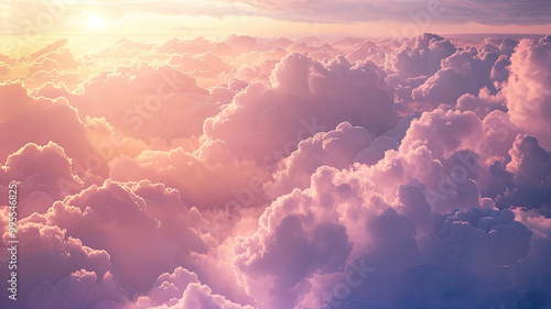 sky with clouds, sky and clouds, scenic view of clouds in the sky, golden hour