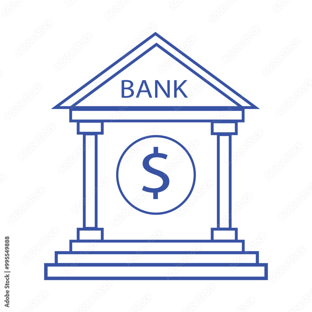Bank icon vector isolated on white background, Bank transparent sign , navigation symbols. Bank icon vector isolated on white background, Bank transparent sign , navigation symbols.