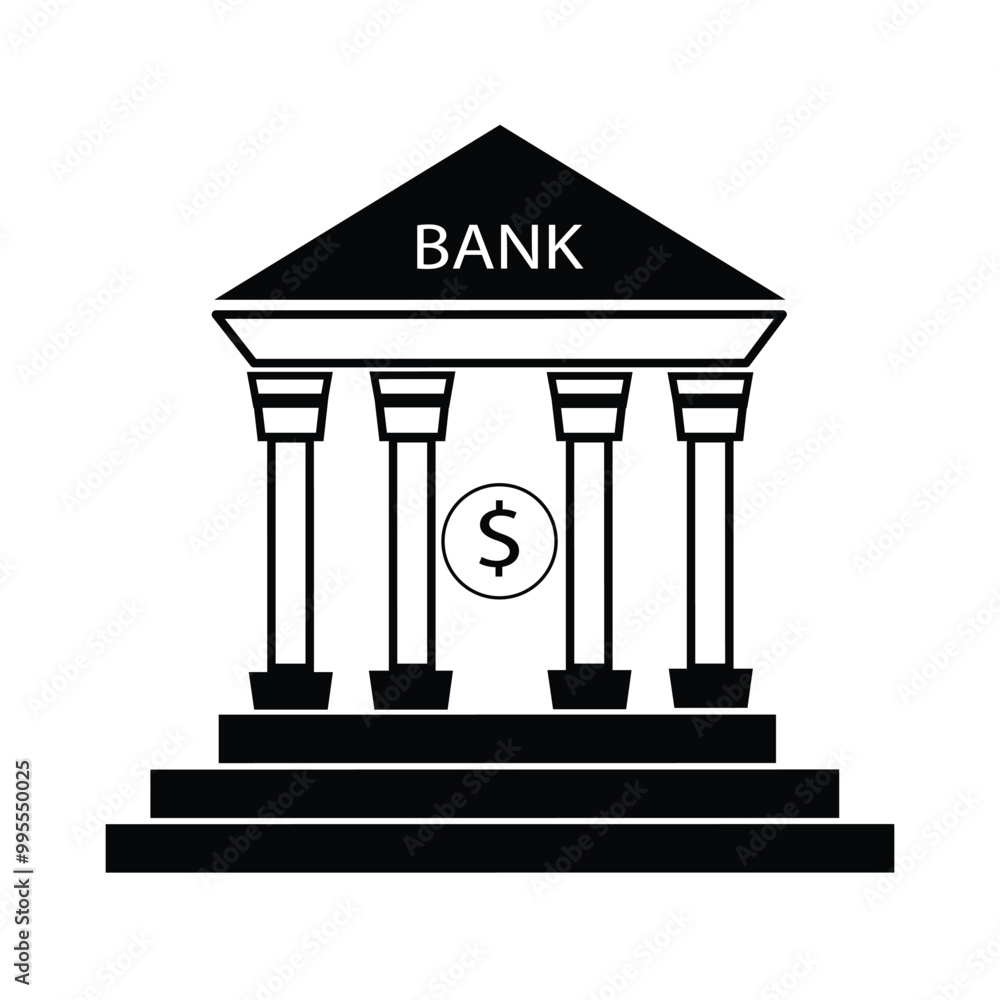 Bank icon vector isolated on white background, Bank transparent sign , navigation symbols. Bank icon vector isolated on white background, Bank transparent sign , navigation symbols.