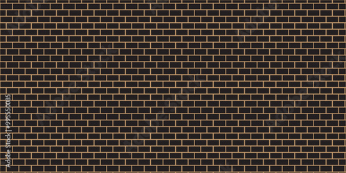 Vector black and grey brick wall background. architecture construction stone block brick wallpaper. seamless building cement concrete wall grunge background. 