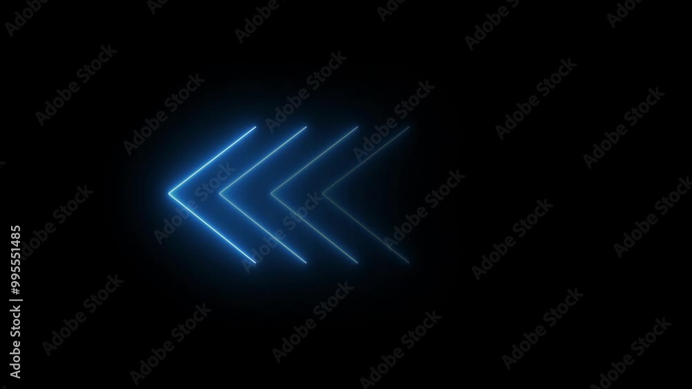 Abstract neon light effect geometric shape on black background. Abstract neon light effect geometric shape on black background.