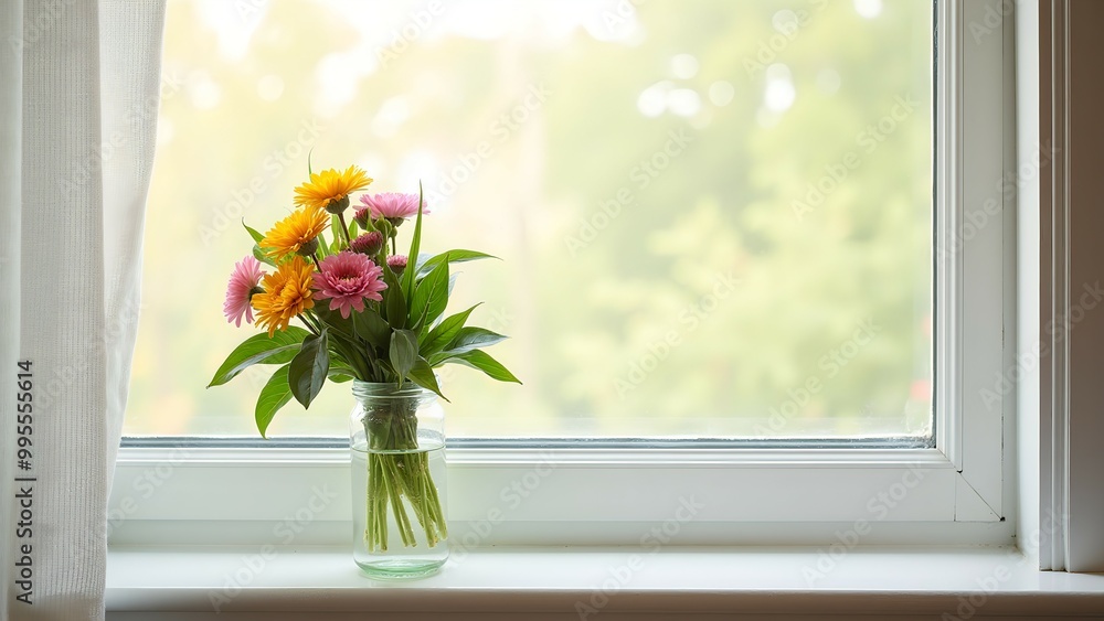 Window and vase Window and vase