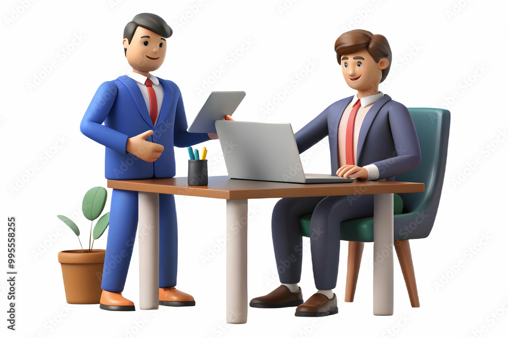 Flat Vector Illustration of Candid Business Professionals Negotiating Corporate Acquisition in a Modern Office - High Stakes Financial Services Marketing Flat Vector Illustration of Candid Business Professionals Negotiating Corporate Acquisition in a Modern Office - High Stakes Financial Services Marketing