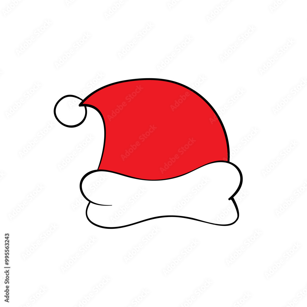 Santa hat icon vector. Christmas illustration sign. new Year symbol. Santa hat icon vector. Christmas illustration sign. new Year symbol.