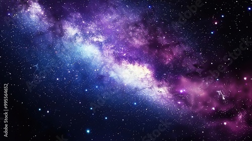 Abstract Cosmic Scene: An abstract background depicting a cosmic scene with stars, nebulae, and galaxies.