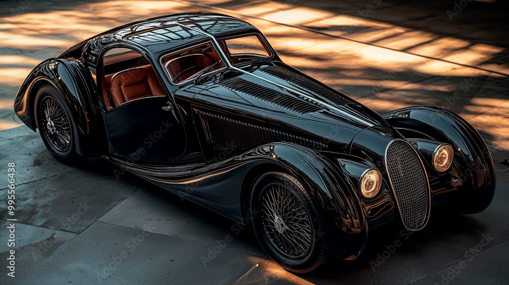 Vintage 1930s luxury car redesigned with modern elegance Stock Photo ...