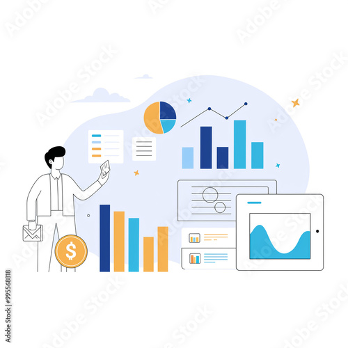 Set financial freedom. displaying financial investment, investigating various revenue streams, and increasing the value of assets. a route towards financial independence. 