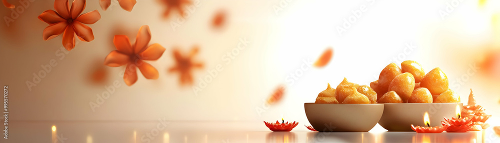 Bhai Dooj Diya and Sweets: A Modern Vector Design Featuring Festive Elements on a White Background - Minimalistic Aesthetic for Photo Stock Bhai Dooj Diya and Sweets: A Modern Vector Design Featuring Festive Elements on a White Background - Minimalistic Aesthetic for Photo Stock