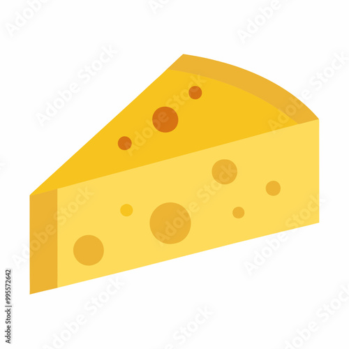 vector illustration of cheese