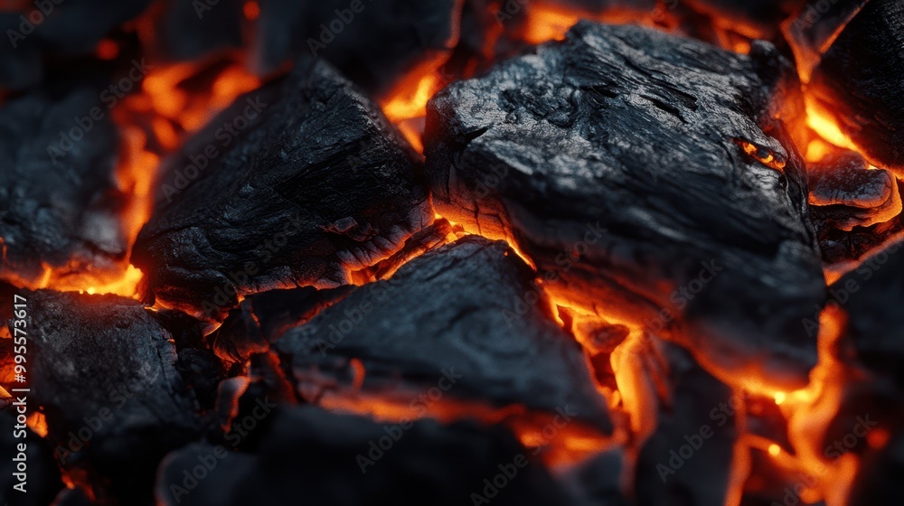 The Glowing Charcoal Surface The Glowing Charcoal Surface