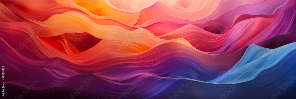 Vibrant Abstract Waves Background Expressing Unity, Diversity, and Prosperity Vibrant Abstract Waves Background Expressing Unity, Diversity, and Prosperity