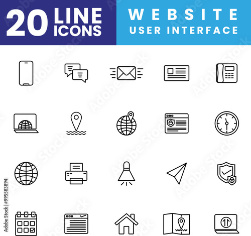 Web User Interface Essential Icons Set