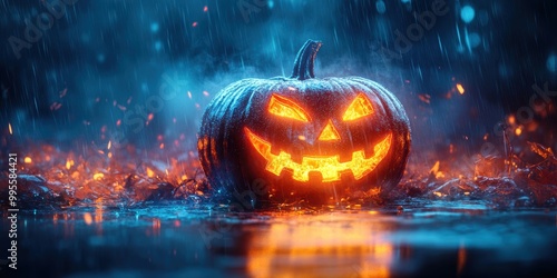 The old haunted bridge creaks underfoot on a chilly Halloween evening