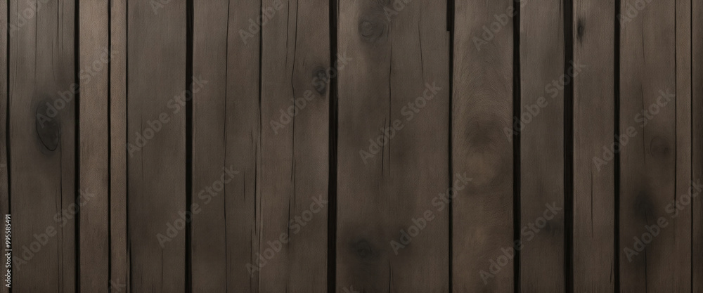 Naklejka premium Old Grungy Gray and Dark Brown Rustic Wood Texture Background