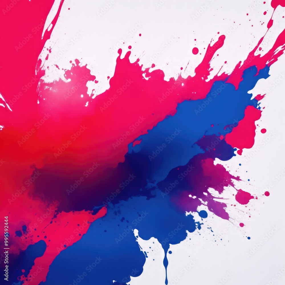 Abstract Red, Blue, and Pink Ink Splash Paint Texture Background Abstract Red, Blue, and Pink Ink Splash Paint Texture Background