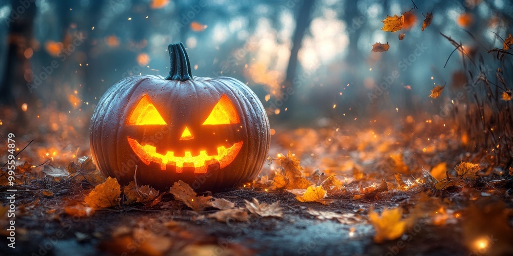 Fototapeta premium The spectral black cat walks silently, a guardian unseen