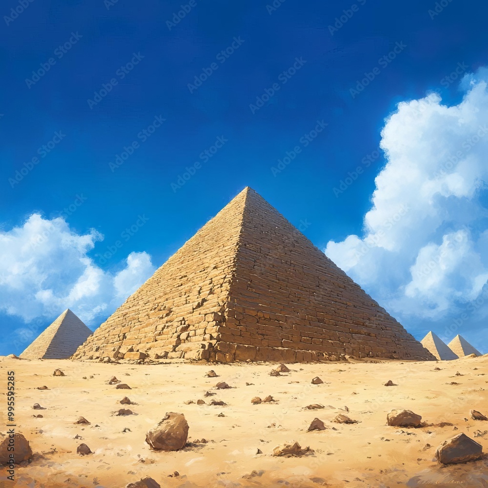 The Great Pyramids of Giza in Egypt