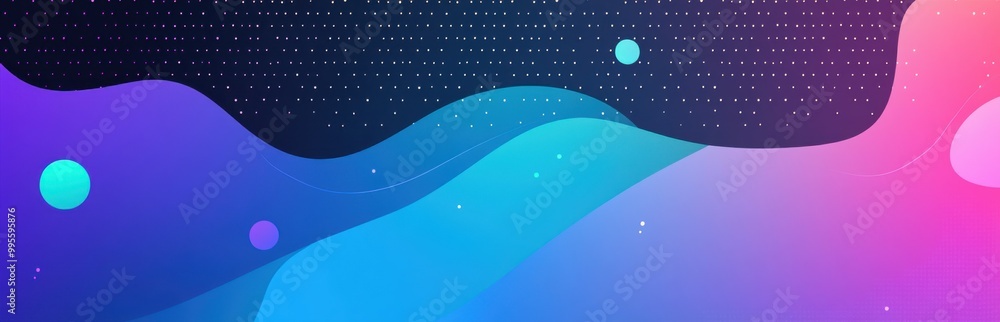 Abstract background with blue and purple shapes and dots creating a dreamy and vibrant design Abstract background with blue and purple shapes and dots creating a dreamy and vibrant design