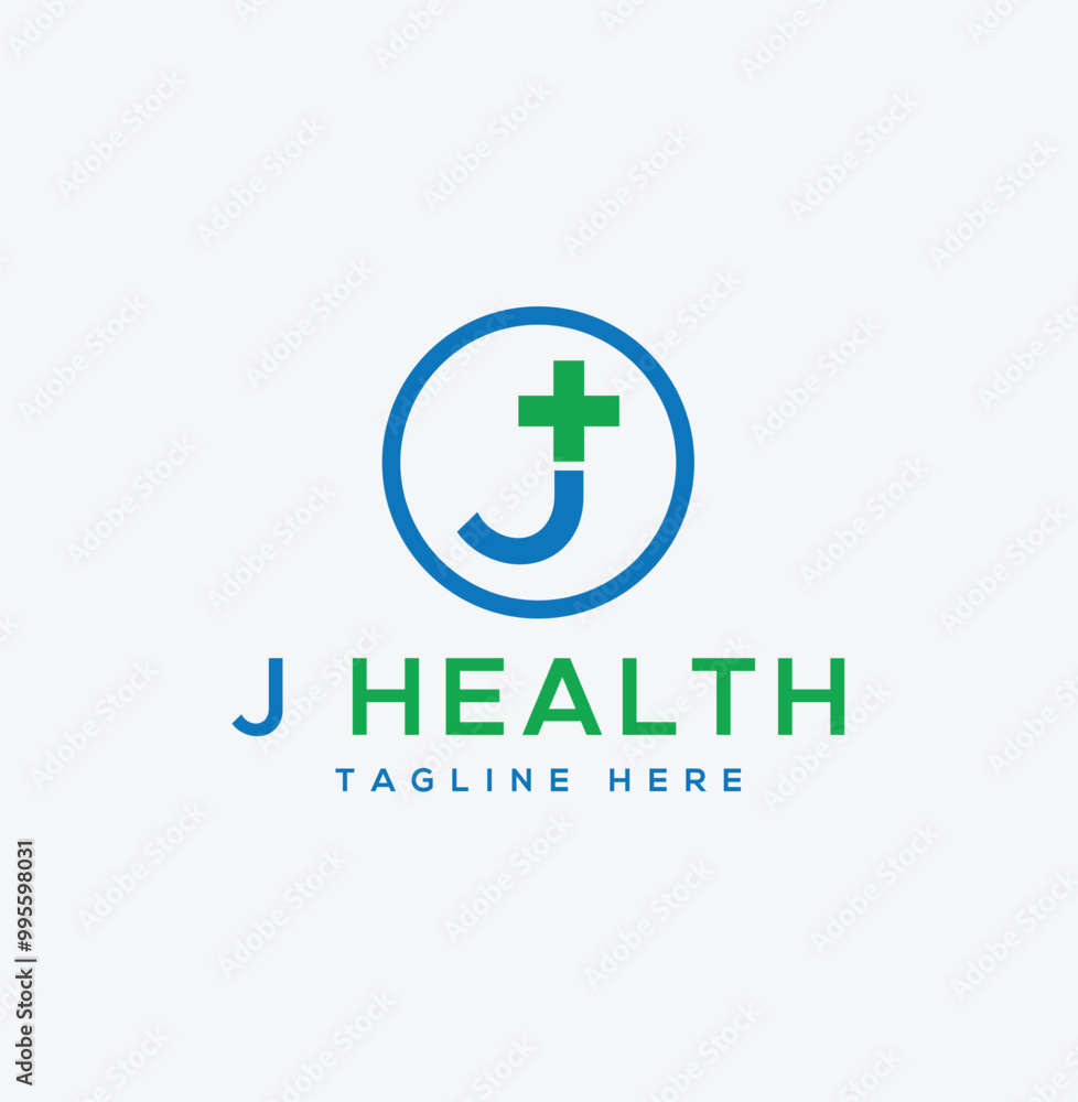 letter j plus medical simple logo vector letter j plus medical simple logo vector