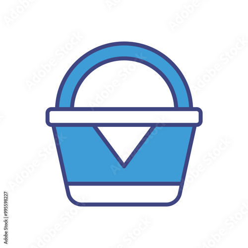 Picnic Basket vector icon stoct illustration