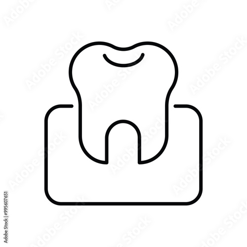 Dental Care icon vector stock illustration