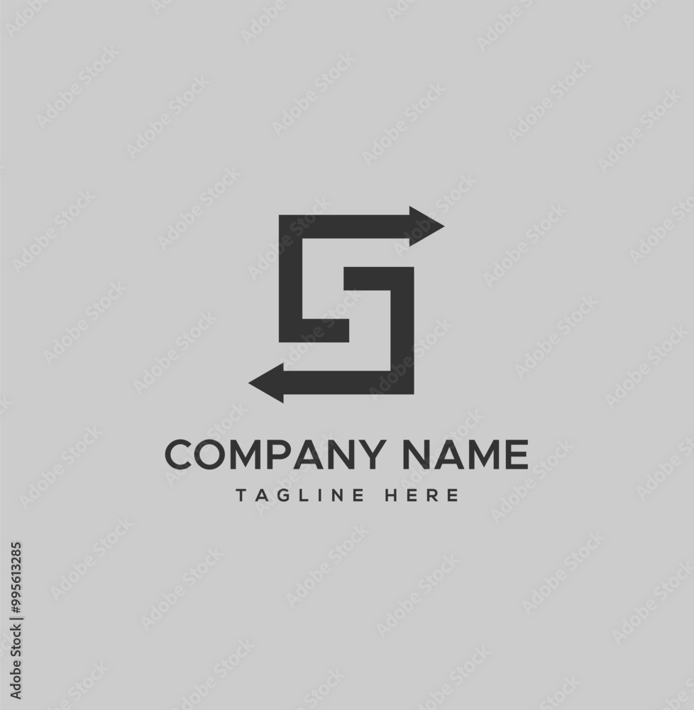 Fototapeta premium S Letter Arrow icon and vector design