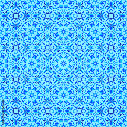 Azure Symmetry A Seamless Geometric Ensemble