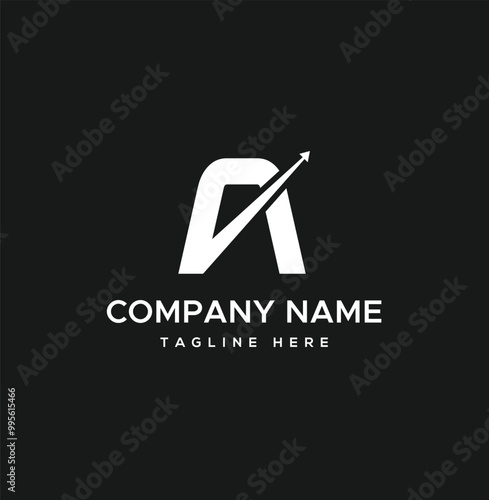 A letter Arrow logo and icon design photo