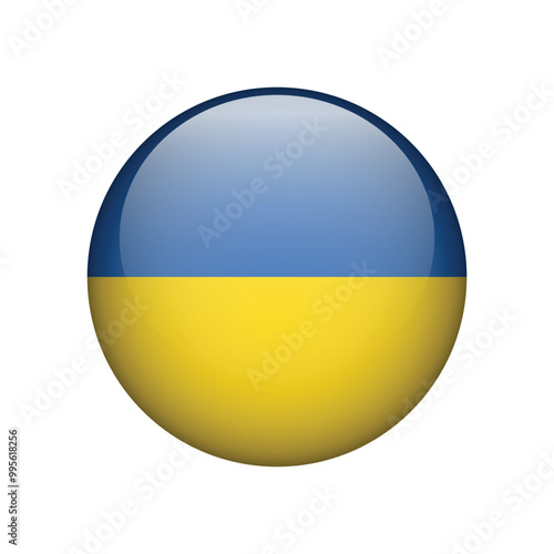 Flag of Ukraine. National icon symbol isolated on white. Vector illustration Free Download Flag of Ukraine. National icon symbol isolated on white. Vector illustration - GFXLoad