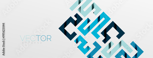 Color bend lines with shadow texture effect. Vector Illustration For Wallpaper, Banner, Background, Card, Book Illustration, landing page