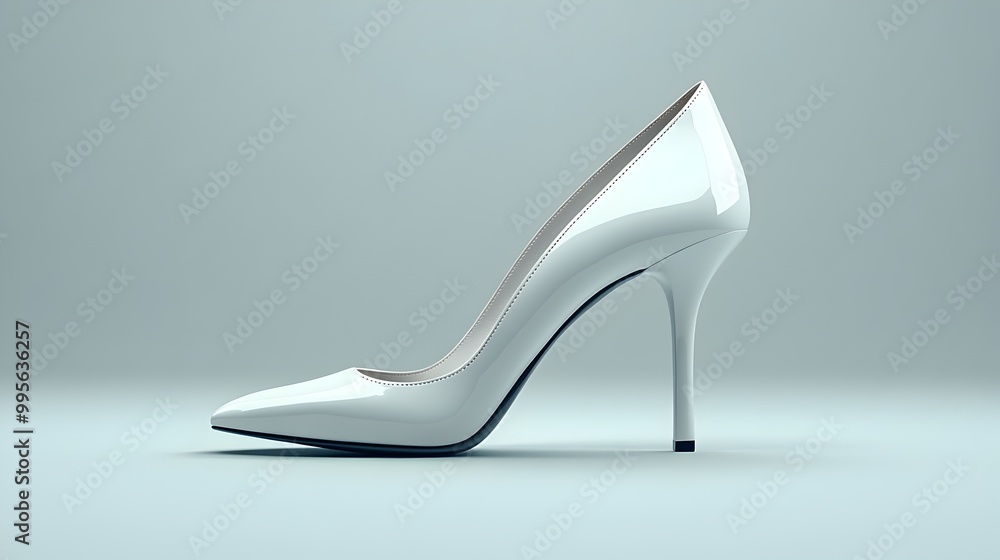 Minimalist High Heeled Shoe Icon Representing Elegant Women s Footwear Minimalist High Heeled Shoe Icon Representing Elegant Women s Footwear