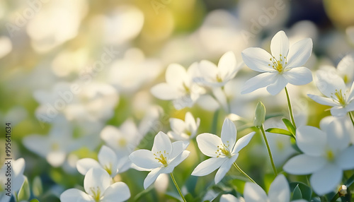 white wildflower spring blossoming beautiful wallpaper background