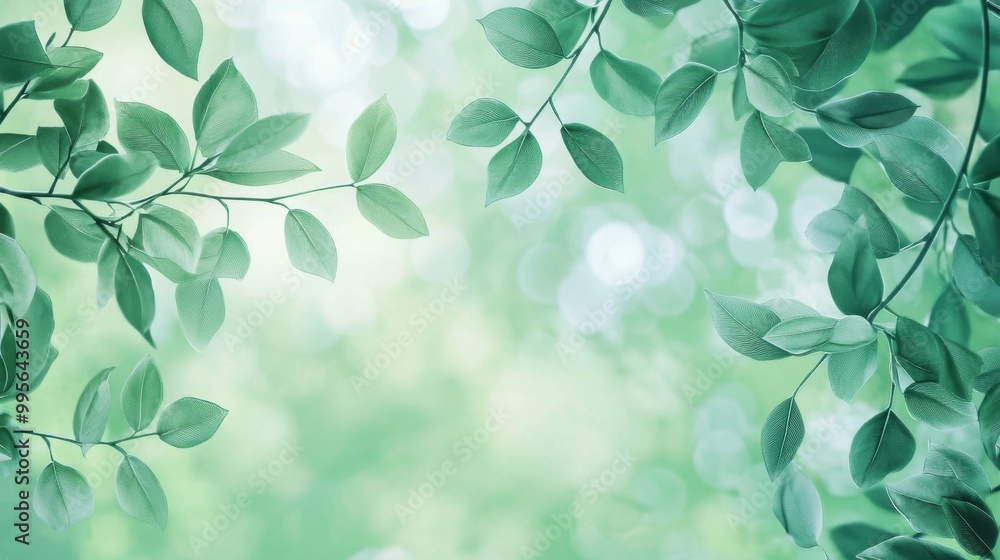 A serene background of lush green leaves gently illuminated by soft light, creating a peaceful natural ambiance. A serene background of lush green leaves gently illuminated by soft light, creating a peaceful natural ambiance.