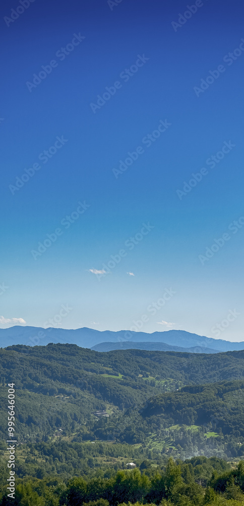 The landscape of Carpathian Mountains in the cloudy weather. Perfect weather condition in the summer season The landscape of Carpathian Mountains in the cloudy weather. Perfect weather condition in the summer season