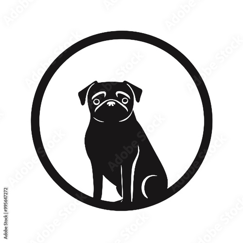 dog, pet, pug, head, vignetting, black and white, doodle, horizontal, no people, playful, puppy, adorable, drawing, funny, pop art, animated, artwork, clip art, colourful, comic, companion, cool, dogg photo