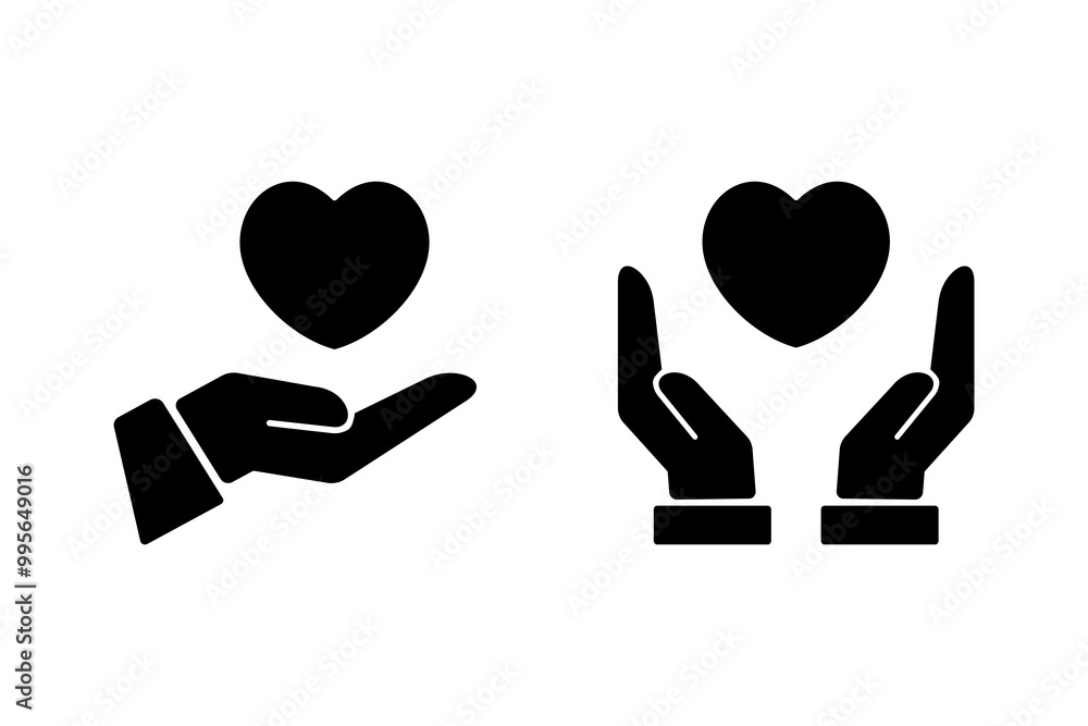 Heart in hand icon showing care and support, perfect for healthcare providers, charities, and community organizations Heart in hand icon showing care and support, perfect for healthcare providers, charities, and community organizations